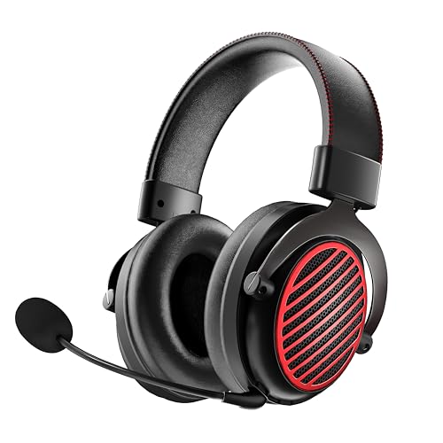 Redragon H540 Wireless Gaming Headset for PC, PS4/5, Xbox, Switch, 4-Mode(2.4G/BT/USB/3.5mm) - 7.1 Surround Sound - 53MM Drivers Gaming Headphones with Noise Canceling Mic - Memory Foam - Black
