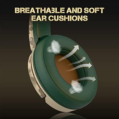 NUBWO G08 Wireless Gaming Headset with Microphone: 100-Hr Battery Life, 10m Range, Unique Desert Color, Compatible with PS4/PS5/PC/Mac