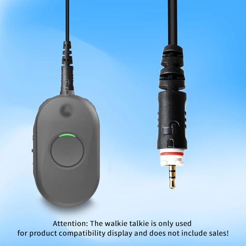 Over The Ear Ptt Mic Earpiece C Swivel Headset for Motorola Walkie Talkie clp-e 1010e 1040e 1060e 1080e Business 2-Way Radios(Black,Wired)