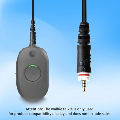 Over The Ear Ptt Mic Earpiece C Swivel Headset for Motorola Walkie Talkie clp-e 1010e 1040e 1060e 1080e Business 2-Way Radios(Black,Wired)