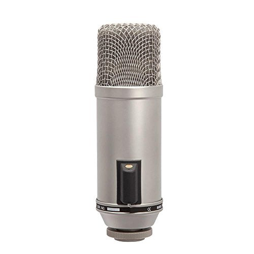 Rode Broadcaster Large-Diaphragm Condenser Microphone, Silver