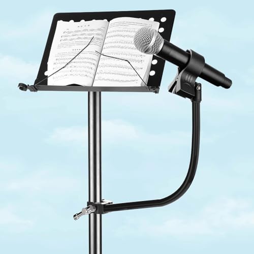 Mippko Gooseneck Microphone Stand,19.69" Flexible Adjustable Arm Super Crab Clamp Mic Clip 3/8"-16 to 5/8"-27 Adapter Mount,Compatible with Shure/Fifine / AT2020 / Pyle/Blue Snowball/Razer - style: Gooseneck Microphone Stand