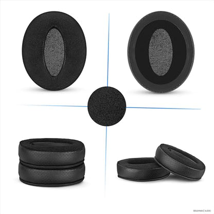 Replacement Hybrid Earpads for Sennheiser HD4.50BT HD4.50BTNC HD450BT HD4.50SE HD4.40BT HD4.30G HD4.20S HD458BT HD450 HD400S HD 350BT. PU Leather Velour Memory Foam, Extra Comfort - Brainwavz (Black) - color: Hybrid Black