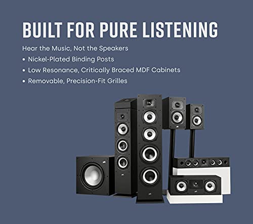 Polk Audio Monitor XT30 Compact Center Channel Speaker (Midnight Black) - style: Compact Center Channel Speaker (XT30)