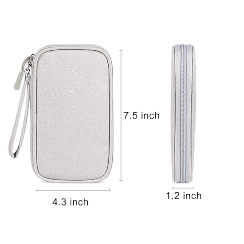 Organizer Bag Case Electronic Devices Travel Pouch Cable USB Charger Accessories Cellphone SD Power Bank Earphone - color: Signle Layer-Grey
