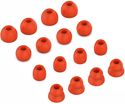 16pcs Lava Red Ear Tips Ear Buds Ear Gels Replacement for Beat s by dr dre Powerbeats Pro, JNSA Eartips Earbuds Eargels Compatible with Powerbeats Pro/Beat s X, SML and Double Flange, Lava Red - color: Lava Red