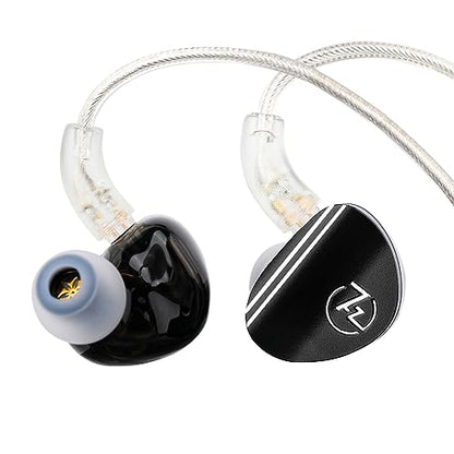 Linsoul 7HZ SONUS 1DD+1BA Dual Driver in Ear Monitor HiFi Wired Earbuds IEM - color: Black