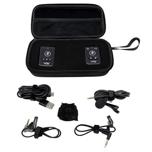 Mackie EM Wave LAV Compact Digital Wireless Lavalier Clip-On Microphone System for Cameras and Smartphones (2.4 GHz)