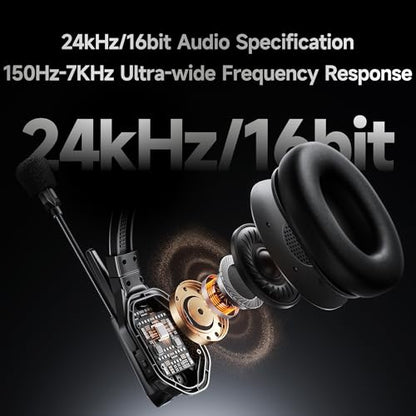 COMICA Seekcom S1 Wireless Intercom Headset System for 2-User Team Intercom | Full-Duplex, 1640ft Range, Noise Reduction, App Control, One-Key Broadcasting & Talk Mode for Events Filming Wedding Coaching - size: 2-Set