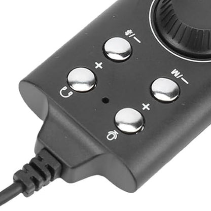 Cosiki USB, USB C to 3.5mm Audio Jack Adapter, External Stereo Sound Card with Volume Control, C Audio Adapter with Virtual 7.1 Surround Sound, Bluetooth 5.0 & Plug & Play