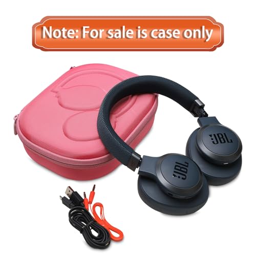 Case for JBL Tune 770NC/510BT/720BT/520BT/670NC/520C Headphones Rose | Hard Carrying Travel Case for JBL Live 770NC/670NC/680NC/780NC Headphones - color: Rose Red