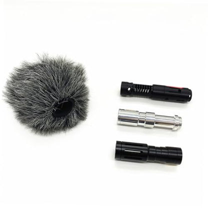 VANZACK Microphone Windscreen Cover Windproof Furry for Camera Microphones Enhanced Sound Reception Durable Protection for Outdoor Use Compatible with Various Models