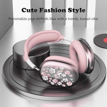 for AirPods Max Headphones Flower Ear Covers for AirPods Max 2 - color: Flower B/Pink
