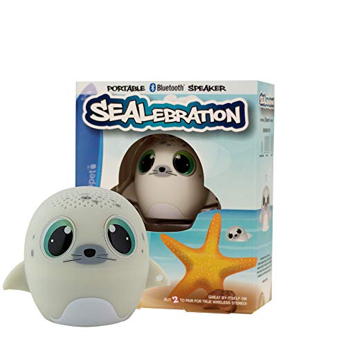 My Audio Pet Mini Bluetooth Animal Wireless Speaker for Kids of All Ages - True Wireless Stereo – Pair with Another TWS Pet for Powerful Rich Room-Filling Sound (SEALebration) - color: SEALebration