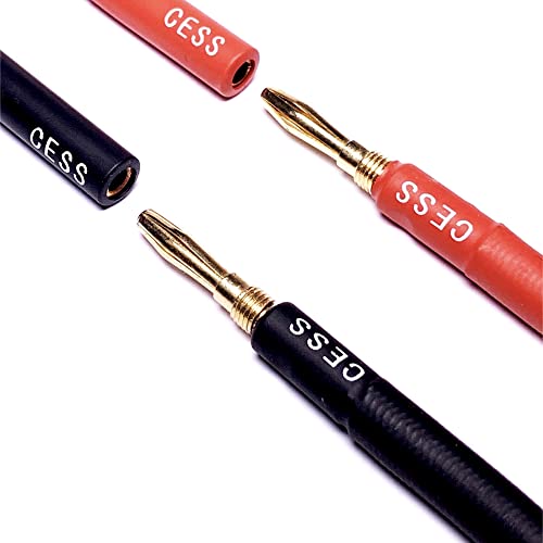CNCESS Banana Male to Female Extension Cable, 6 ft, 2-Pack - size: 6 Feet