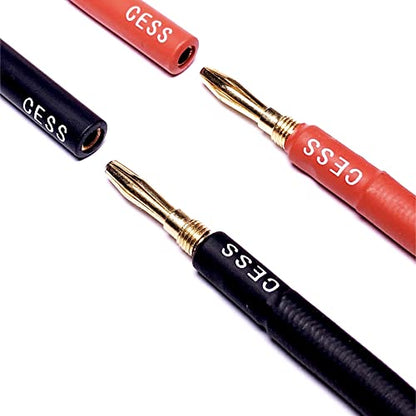 CNCESS Banana Male to Female Extension Cable, 6 ft, 2-Pack - size: 6 Feet
