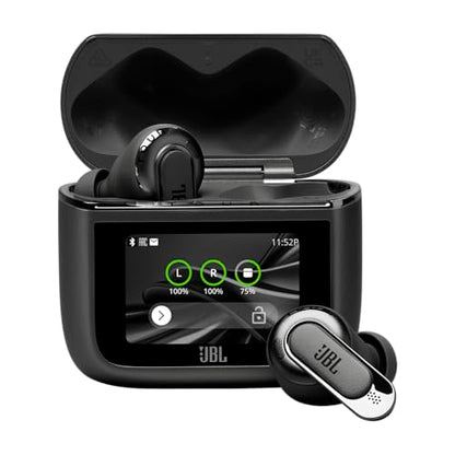 JBL Tour Pro 3 True Wireless Earbuds, Smart Noise Cancelling - Black | Immersive Spatial Audio With Head Tracking, Dual Drivers, Hi-Res Sound, Bluetooth 5.3, Water Resistant For Travel And Work - color: Black