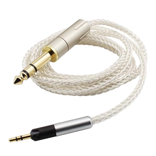 Youkamoo Replacement Audio Upgrade Cable Compatible with Sennheiser HD560s HD599 HD598 HD598SE HD620S HD400PRO HD569 HD579 HD558 HD518 HD505 HD598cs Headphones 6.35mm 5ft/1.5m - size: 5 ft (1.52 m)