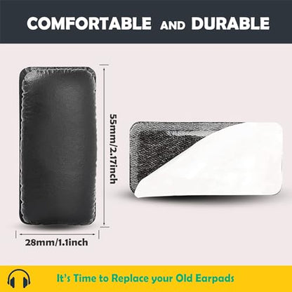 Premium Headband Replacement Cushions Compatible with Sennheiser HDR185/RS185,HDR195/RS195 Headphones (2 Pack) Headband with Softer Protein Leather/Memory Foam
