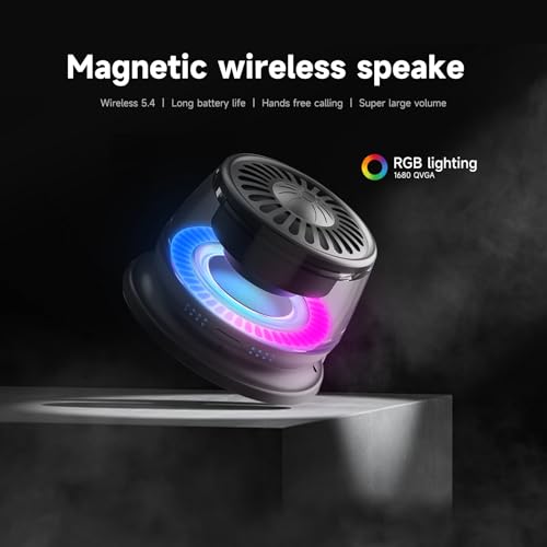 Wireless Mini Bluetooth Magnetic Speaker， Enhanced Bass and High Definition Sound, Portable Design, for iPhone, iPad,Nexus,Laptops and More