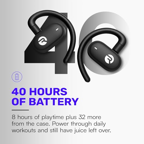 Raycon Fitness Open Ear Earbuds – Open Ear Headphones, Earbuds Wireless Bluetooth, Running Headphones, Sweat & Water-Resistant Earphones, 40 Hours Battery Life (Mint) - color: Mint
