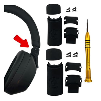 CS Repair Kit for Sony WH-1000XM5 XM5 Headphones Broken Headband/Swivel Replacement Parts (Black)