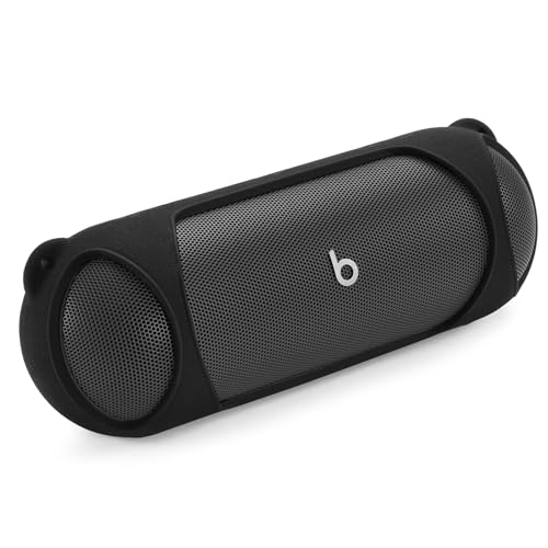 Silicone Case Compatible with Beats Pill Wireless Bluetooth Speaker,Travel Silicone Protective Cover with Shoulder Strap for Beats Pill Bluetooth Speaker (Black) - color: Black