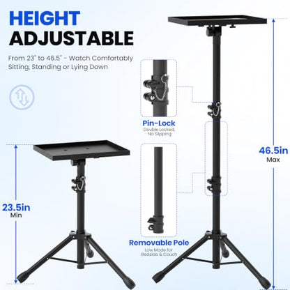 Projector Stand Tripod Laptop Stands Height Adjustable - size: A：23"-46"