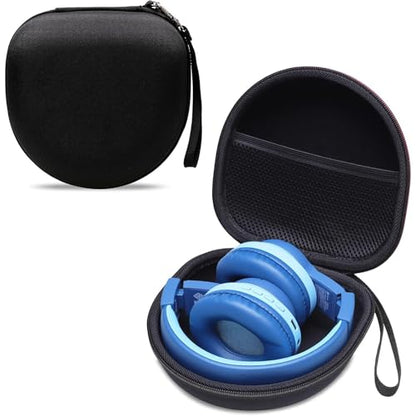 Kid Headphones Case for iClever/Acer/JoySpark Etc Headphone,Black,Case Only | for iClever BTH12 HS19 BTH20 BTH22 BTH26/Candy Bila/Acer/JBL/MIDOLA/JoySpark/JLab/ADOOPE/Spiderman/EarFun/ Etc Kids Headphone - color: Black