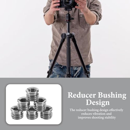 10pcs Steel Thread Adapter for Mic Stand and Tripod
