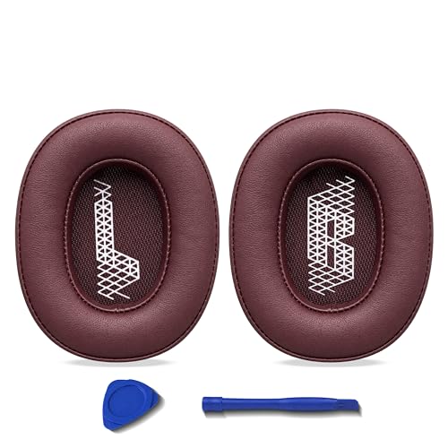 Replacement Ear Pads for JBL Live 500BT/Live 500 BT Headphone, Extra Thick Cushions, Ear Cups Cover, Soft Leather＆Memory Foam Headset Earpads (Red) - color: Red