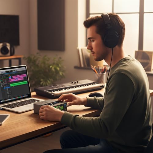iCON Cube 2 Nano S USB Audio Interface with OTG for Streaming & Podcast | 24Bit/192kHz USB Audio Interface, 60dB Mic Preamp drives dynamic mic, plug-and-play OTG for TikTok livestream, TFT screen.