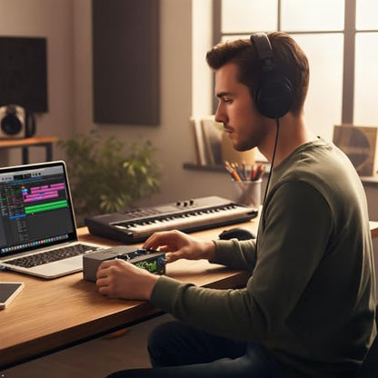 iCON Cube 2 Nano S USB Audio Interface with OTG for Streaming & Podcast | 24Bit/192kHz USB Audio Interface, 60dB Mic Preamp drives dynamic mic, plug-and-play OTG for TikTok livestream, TFT screen.