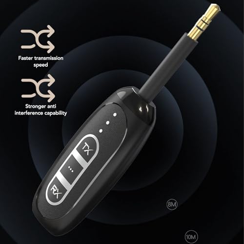Bluetooth 5.4 Transmitter Receiver with LDAC, Wireless Audio Adapter with Low Latency, for Old Stereo, Speakers, Cars