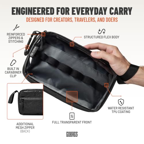 NEO Production Zipper Bags - Electronics & Camera Accessories Bag - Cable organizer, Gear Accessory Pouch, Travel Camera Essentials (Small, Black) - size: Small