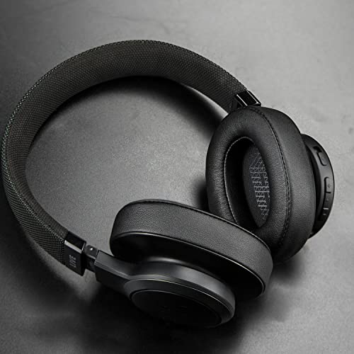 SOULWIT Replacement Ear Pads for JBL Live 500BT Wireless Headphones, Earpads Cushions with Softer Protein Leather, Noise Isolation Foam - Black - color: Black