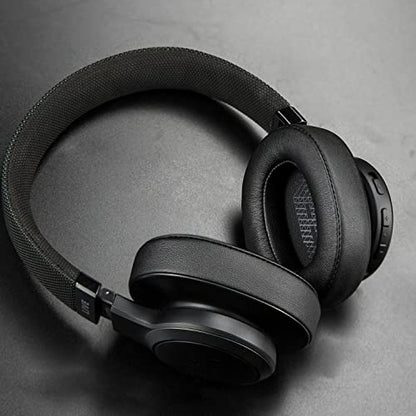 SOULWIT Replacement Ear Pads for JBL Live 500BT Wireless Headphones, Earpads Cushions with Softer Protein Leather, Noise Isolation Foam - Black - color: Black