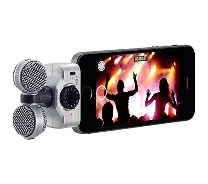 Zoom iQ7 iOS Lighting Microphone for Music, Video & Interview Recording on iPhone & iPad with Rotatable Capsule - style: iQ7