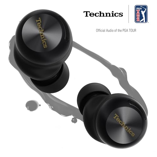 Technics Reference Class Hi-Fi Wireless Ear Buds, Dolby Atmos with Head Tracking, Adaptive Noise Cancelling, 3 Device Multipoint, 10-Hr Battery, Wireless Charging, Improved Fit, EAH-AZ100-K(Black) | Head Tracking, Adaptive Noise-canceling, 3 Device Multip