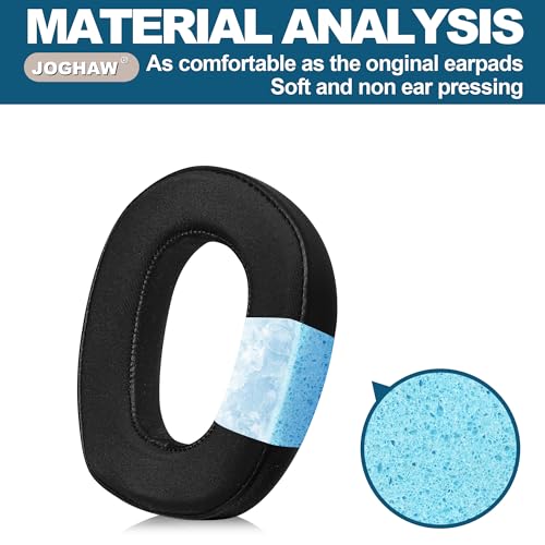 Replacement Ear Pads for Logitech G435 - Ice Silk Fabric Earpads with Cooling Gel Memory Foam - Breathable Ice Sensation Ear Cushions for Gaming Headphones - Black