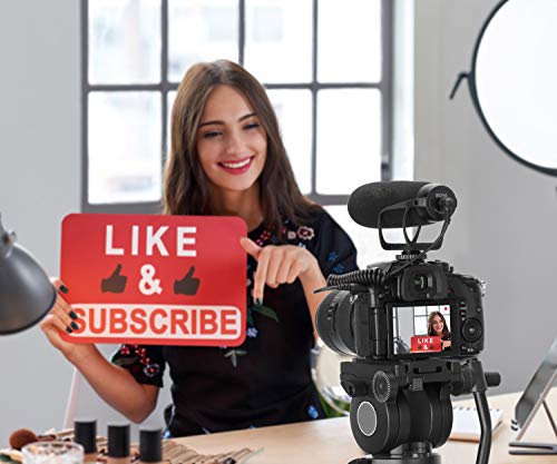Vidpro XM-48 Professional Condenser Shotgun Video Microphone DSLR cameras, video camcorders, smartphones and computers for field recording, interviews, video production, live and studio work
