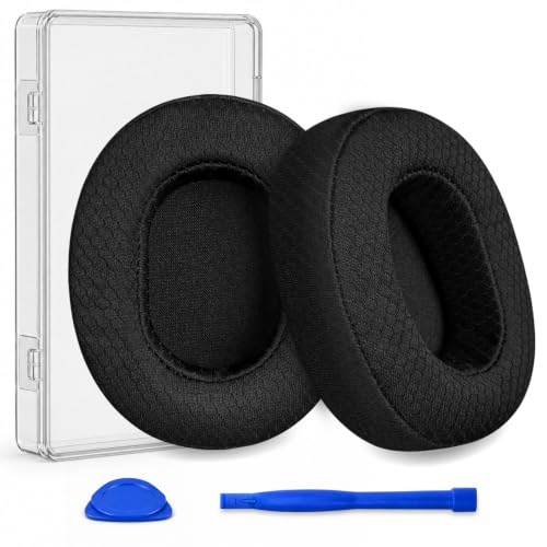 Replacement Ear Pads for Skullcandy Crusher Wireless, Crusher EVO, Crusher ANC, Hesh3, HeshEVO, HeshANC, Venue ANC Headphones, Earpads Ear Cushions Ear Cups Cover Repair Parts (WF Black) - color: WF Black
