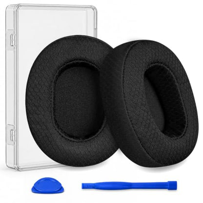 Replacement Ear Pads for Skullcandy Crusher Wireless, Crusher EVO, Crusher ANC, Hesh3, HeshEVO, HeshANC, Venue ANC Headphones, Earpads Ear Cushions Ear Cups Cover Repair Parts (WF Black) - color: WF Black
