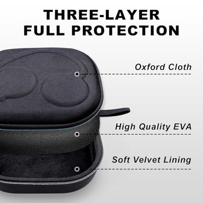 Hard Case for JBL Headphones, Black | Compatible with JBL Junior 320/ 320BT/Junior 470NC/JR 460NC/ Tune 520BT 510BT 720BT 770NC 670NC/ Live 670NC 770NC Headphone - color: Black