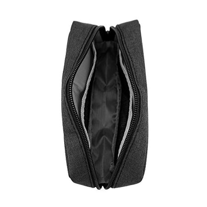 Universal Electronics/Accessories Soft Carrying Case Bag, Durable & Light-weight,Suitable for Out-going, Business, Travel and Cosmetics Kit (Small-Black) - color: Small-Black