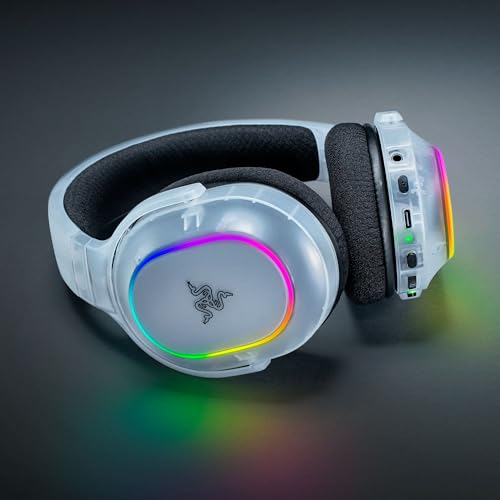 Razer Barracuda X Chroma Wireless Gaming Headset, Phantom White | 2.4GHz Wireless & Bluetooth, Lightweight, RGB, 40mm Drivers, Cardioid Mic, 70 Hr Battery - color: Phantom White