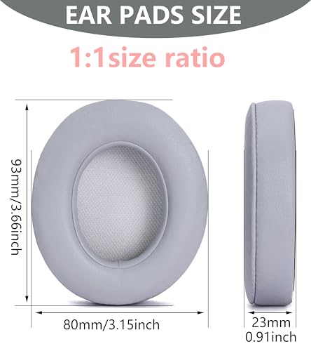 Replacement Ear Pads Compatible with Beats Studio 3 Wireless Grey - color: Grey