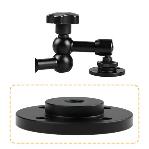 Create idea 2PCS 40x8mm 1/4-20Inch Thread Aluminum Alloy Microphone Stand Mount Adapter