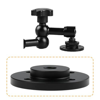 Create idea 2PCS 40x8mm 1/4-20Inch Thread Aluminum Alloy Microphone Stand Mount Adapter