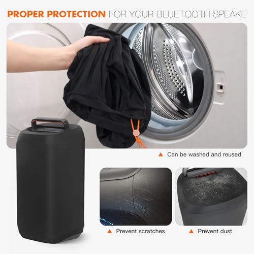 Dust Cover Protective Case for JBL PartyBox 120 Portable Party Speaker | Stretch Speaker Cover with Elastic Band, Washable, Scratch & Dust Resistant Slip Sleeve - size: For JBL Partybox 120